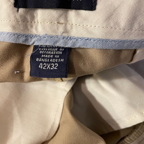 Big Men’s 46 x 32 Tan Chino Lands End Traditional Fit Pants NWT - Picture 4 of 5